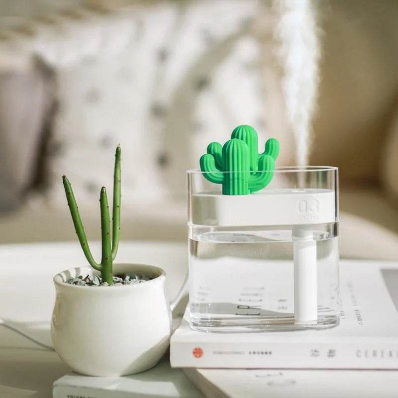 Ultrasonic Air Humidifier Clear Cactus - Gadgets and Fun Stuff