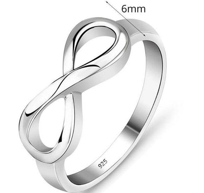 .Alloy Silver Plated Infinity Ring - Gadgets and Fun Stuff