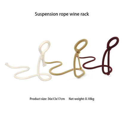 Suspended Rope Wine Bottle - Gadgets and Fun Stuff