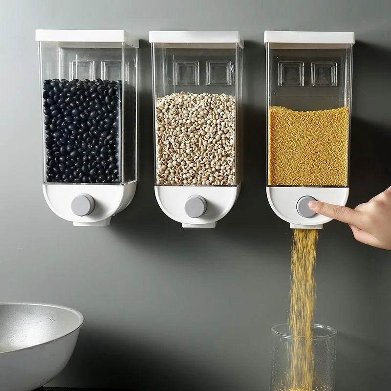 Wall-Mounted Kitchen Multi-Grain Sealed Jars - Gadgets and Fun Stuff