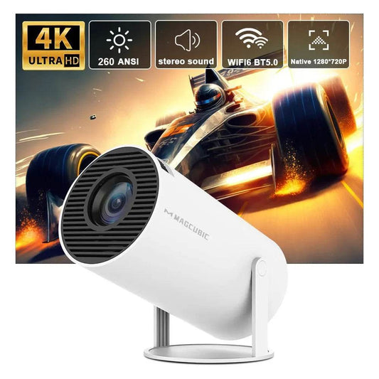 *Magcubic Projector HY300 Pro 4K Android 11 Dual Wifi6 260ANSI Allwinner H713 BT5.0 1080P 1280*720P Home Cinema Outdoor Projetor - Gadgets and Fun Stuff