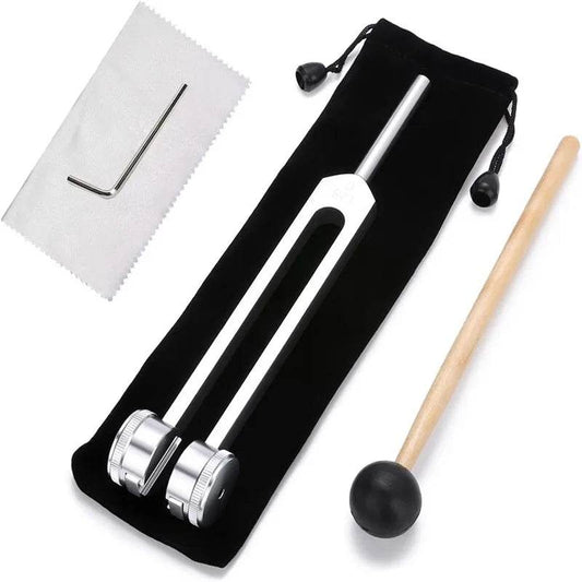 *128 Hz Tuning Fork Set Weighted Bio-Acoustic Tuning Fork for Healing Chakra,Sound Therapy,Reliever Stress - Gadgets and Fun Stuff