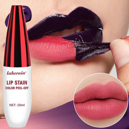 *Peel Off Rose Pink Lip Gloss Matte Outline Contour Tattoo Lip Stain Waterproof Transfer Resistant Tear Off Natural Lip Tint - Gadgets and Fun Stuff