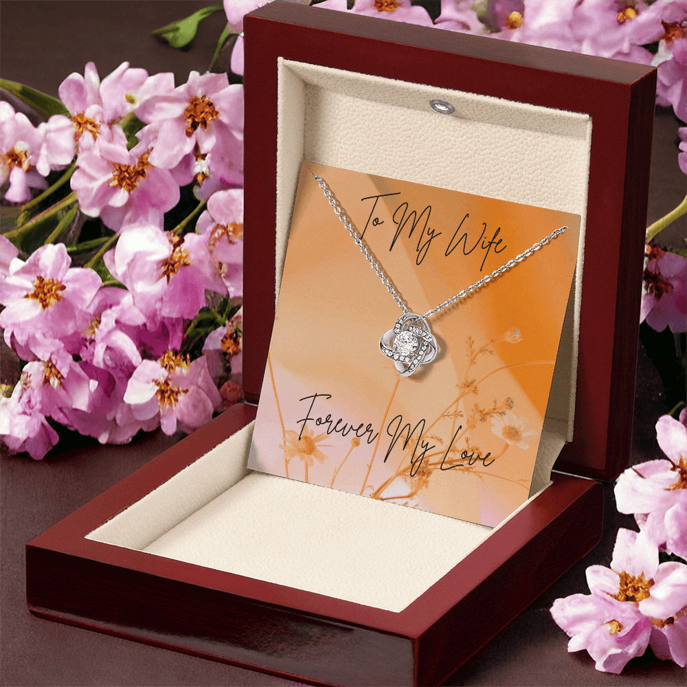 "To My Wife," Love Knot  Necklace - Gadgets and Fun Stuff