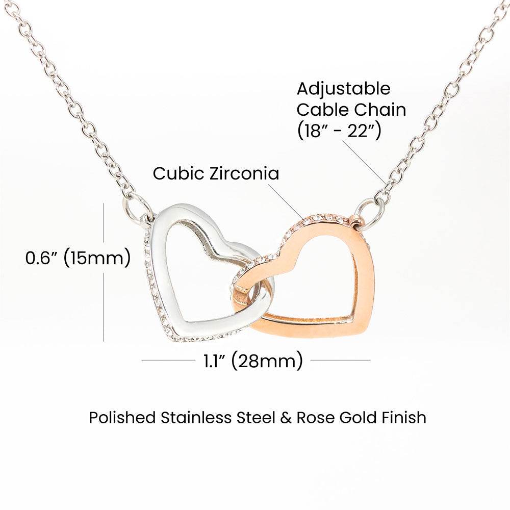 "Interlocking Hearts" Necklace - Gadgets and Fun Stuff