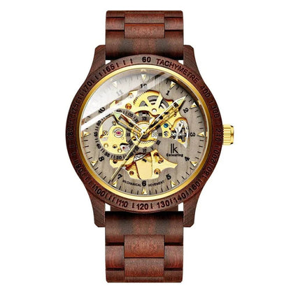 Classic Wooden Men's Mechanical Watch - Gadgets and Fun Stuff