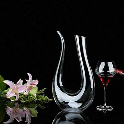 Crystal U-shaped 1500ml Wine Decanter - Gadgets and Fun Stuff