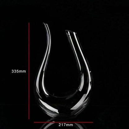 Crystal U-shaped 1500ml Wine Decanter - Gadgets and Fun Stuff