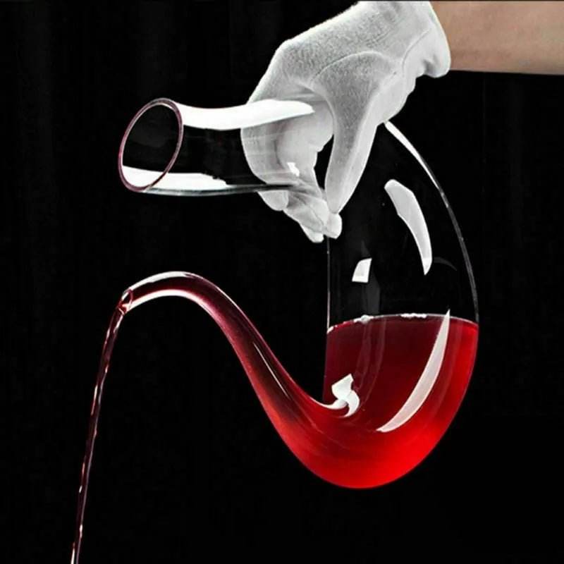 Crystal U-shaped 1500ml Wine Decanter - Gadgets and Fun Stuff