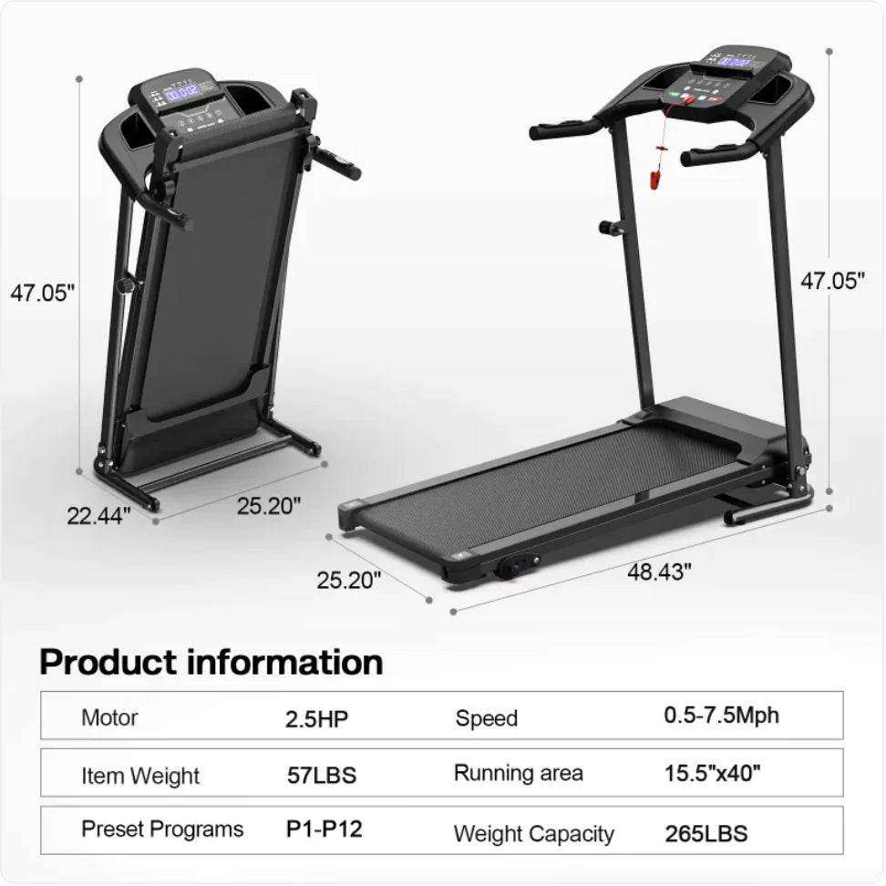 Folding Treadmill with Pulse Sensor - Gadgets and Fun Stuff