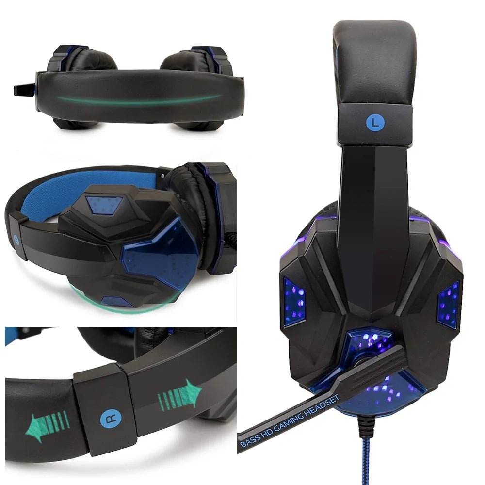 LED Light Wired Gamer Headset - Gadgets and Fun Stuff