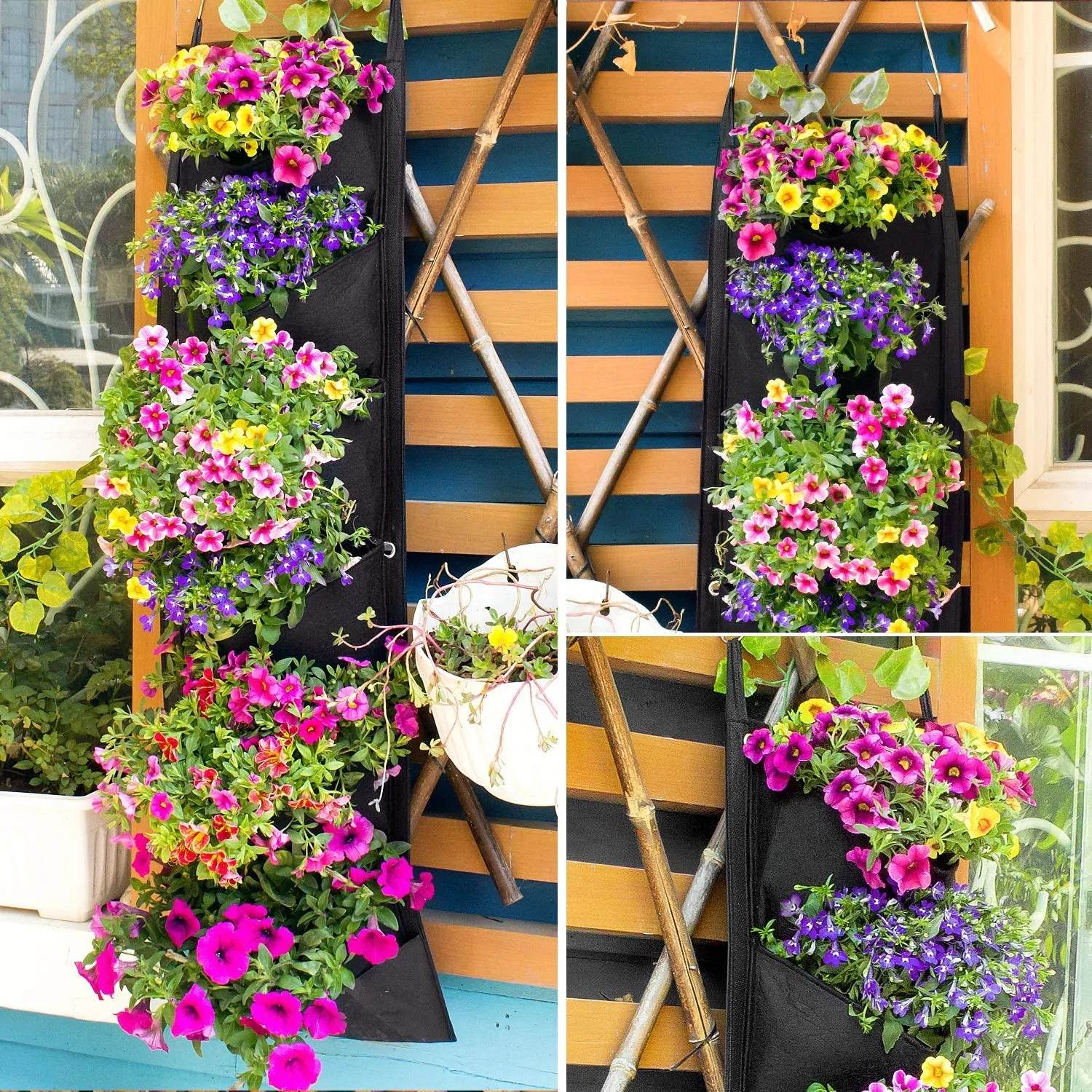 Vertical Hanging Garden Flower Pots - Gadgets and Fun Stuff