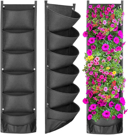 Vertical Hanging Garden Flower Pots - Gadgets and Fun Stuff