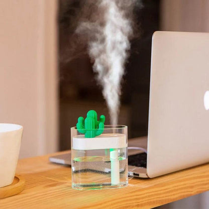 Ultrasonic Air Humidifier Clear Cactus - Gadgets and Fun Stuff