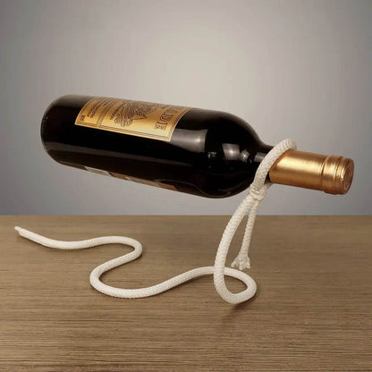 Suspended Rope Wine Bottle - Gadgets and Fun Stuff